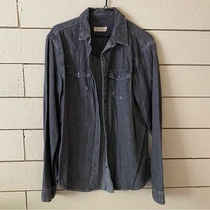 All Saints snap button shirt